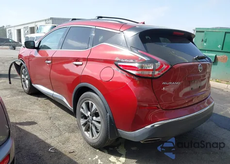 2016 Nissan Murano Sv из США, поврежденный, VIN 5N1AZ2MH4GN111102